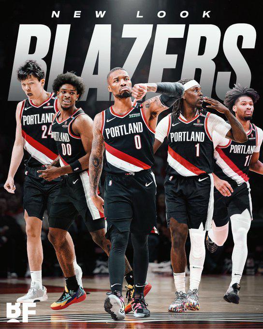 开云APP-未来首发中锋?美媒晒利拉德重返开拓者全新阵容:杨瀚森位列五虎之中